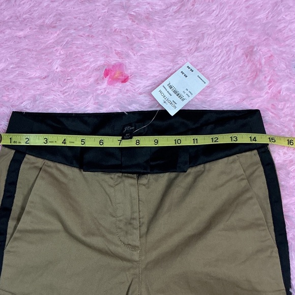 J. Crew Tan Ankle Pants with bow detail - Picture 3 of 7